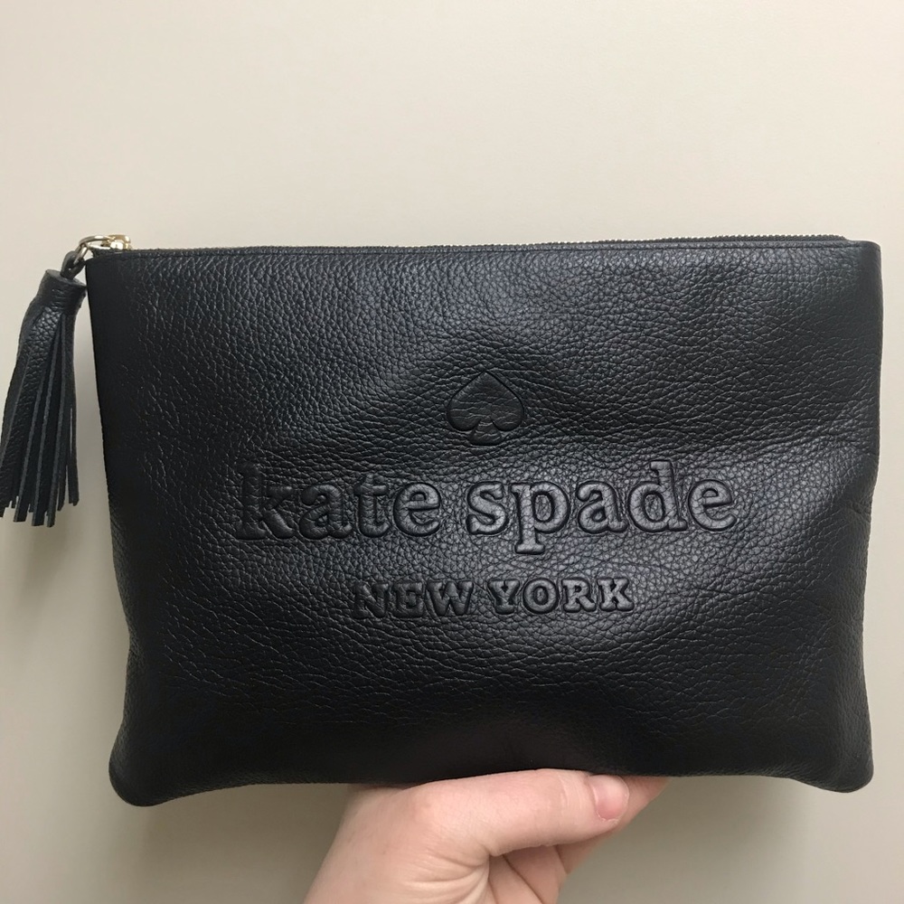 Kate spade soft leather clutch